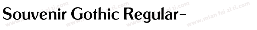 Souvenir Gothic Regular字体转换